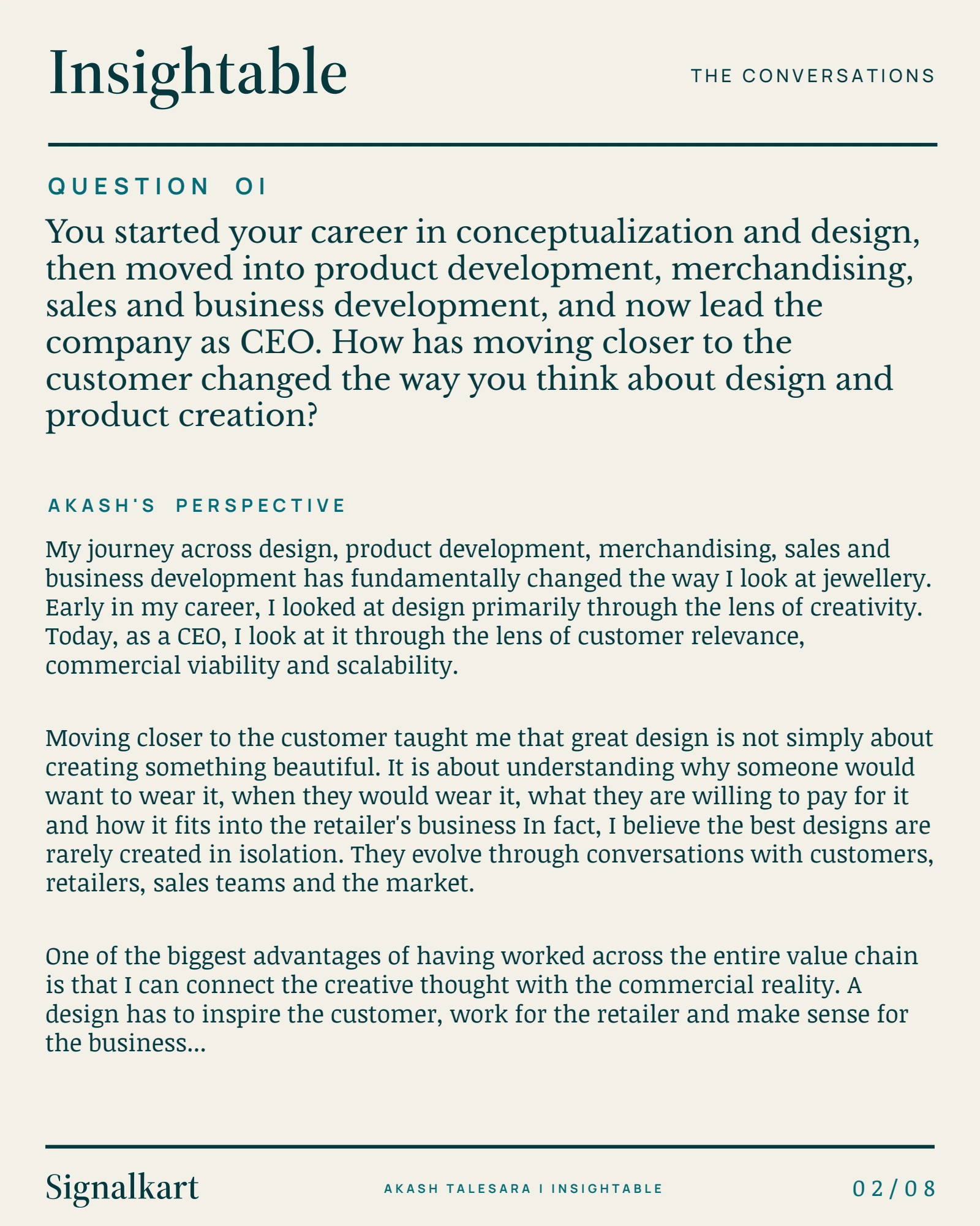 Akash Talesara — Insightable issue 005, page 2