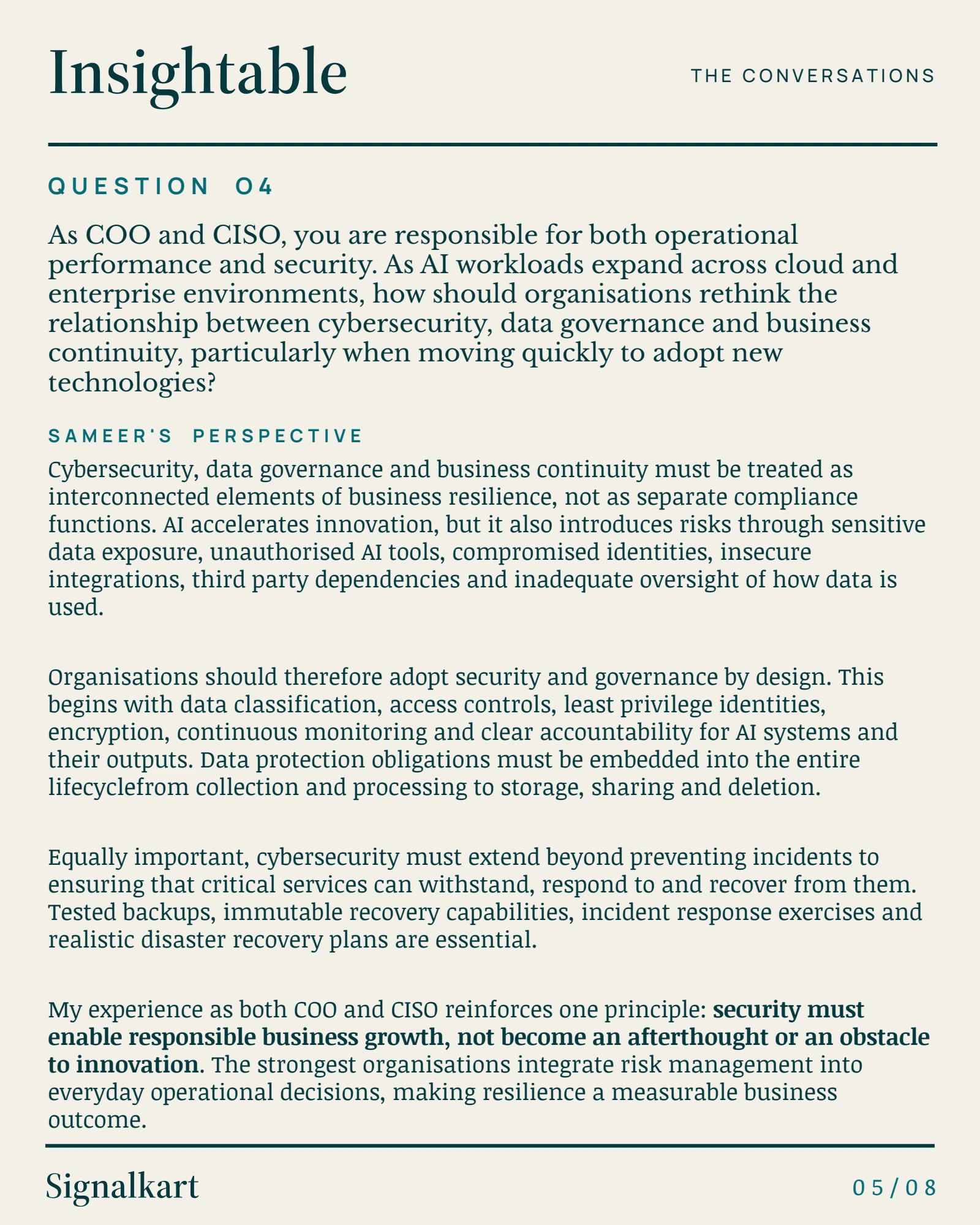 Sameer Srivastava — Insightable issue 006, page 5